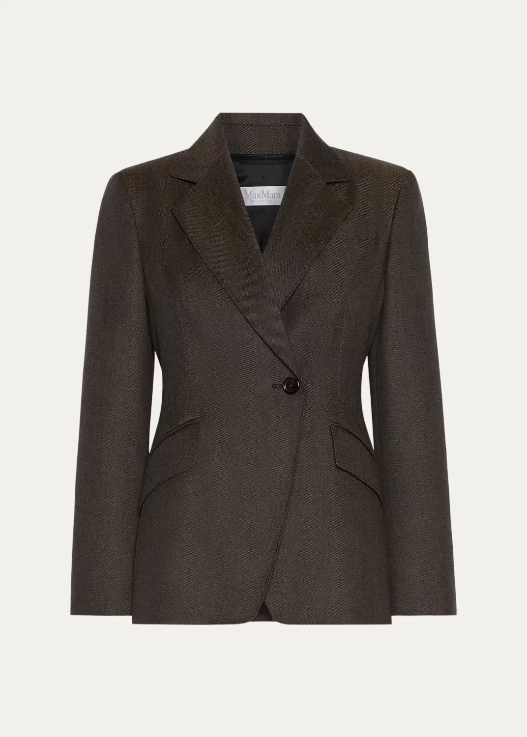 Double-Breasted Wool-Blend Jacket