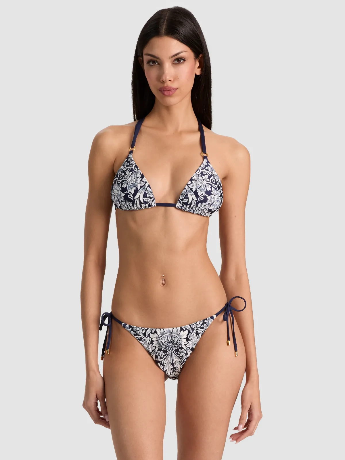 Alice + Olivia x PQ Swim Riley Reversible T-Back Triangle Top
