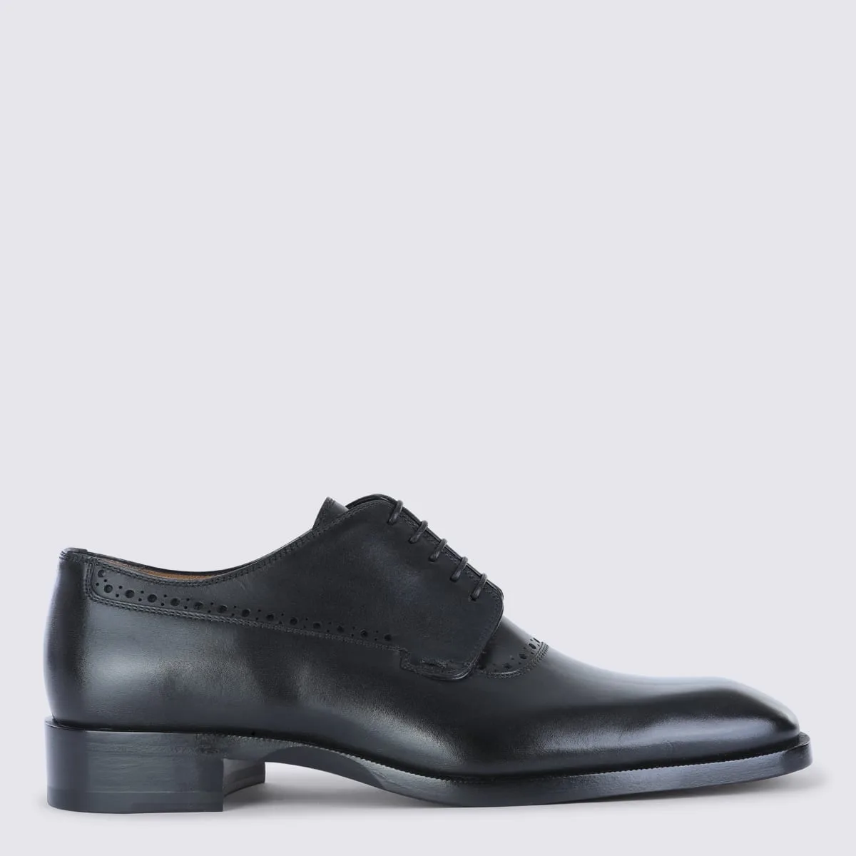 Black Leather Sartoby Formal Shoes