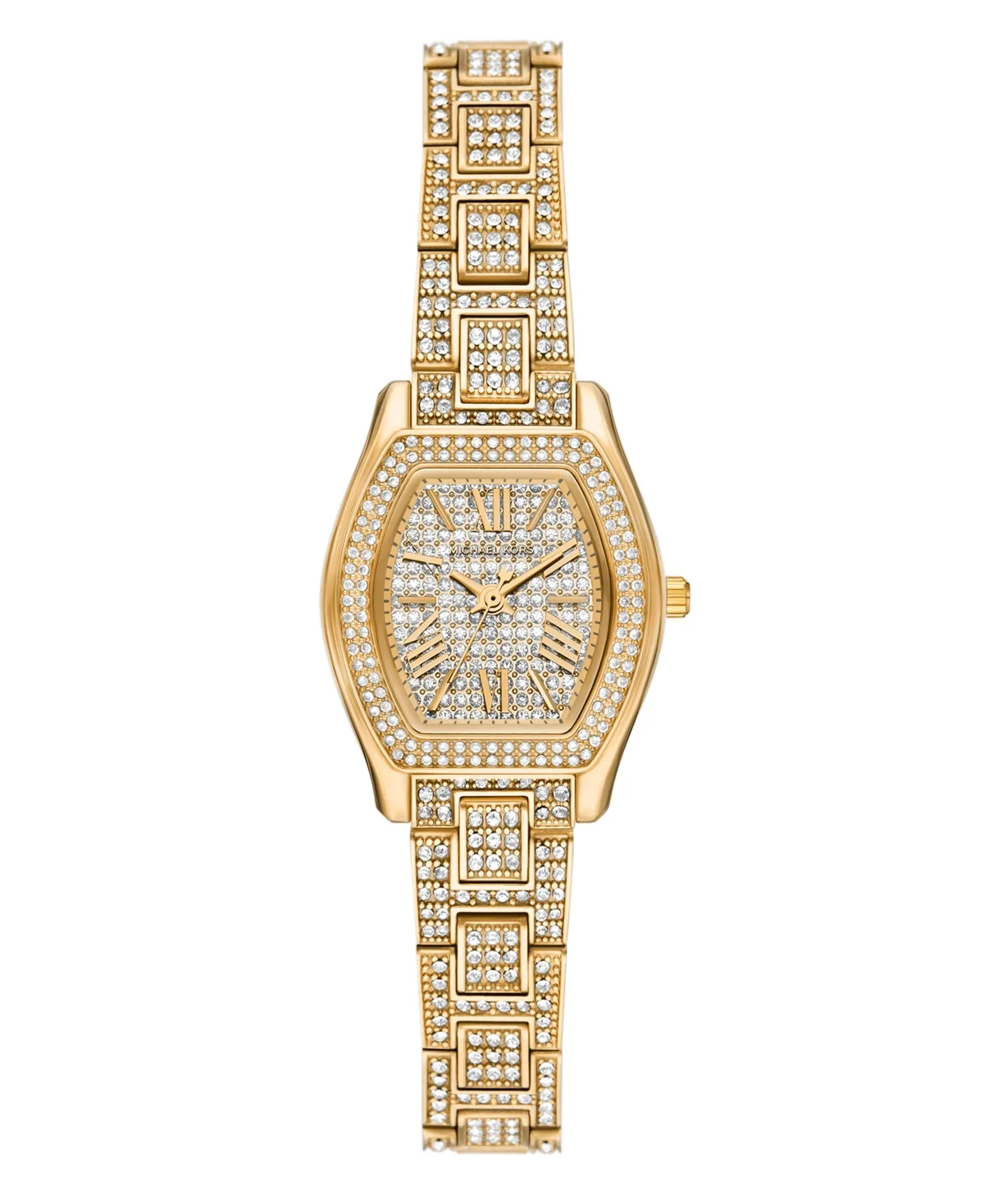 Quartz Luxury Gold-Tone Stainless Steel Bracelet Watch 25mm