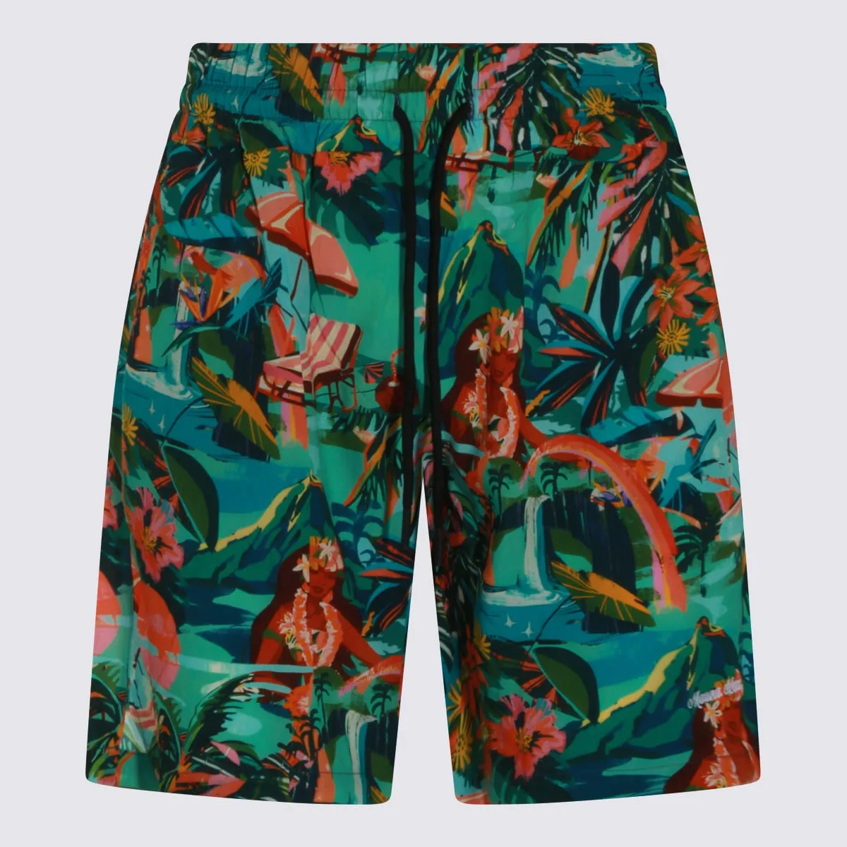 Multicolor Viscose Shorts