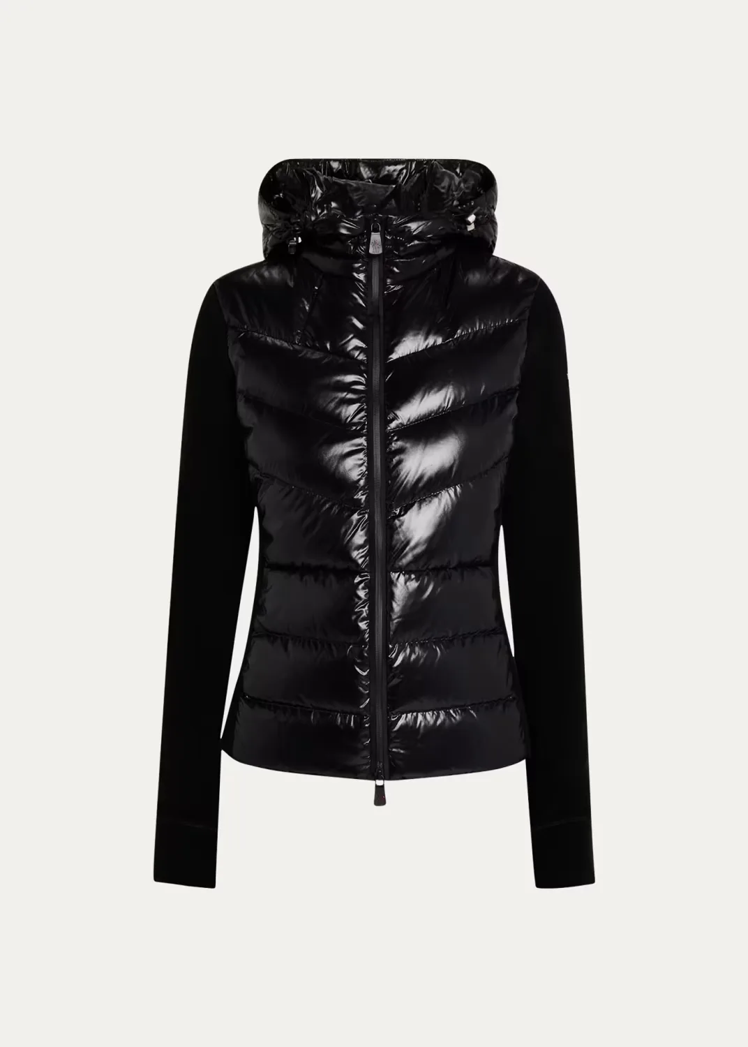 Puffer Polar Fleece Zip-Up Cardigan