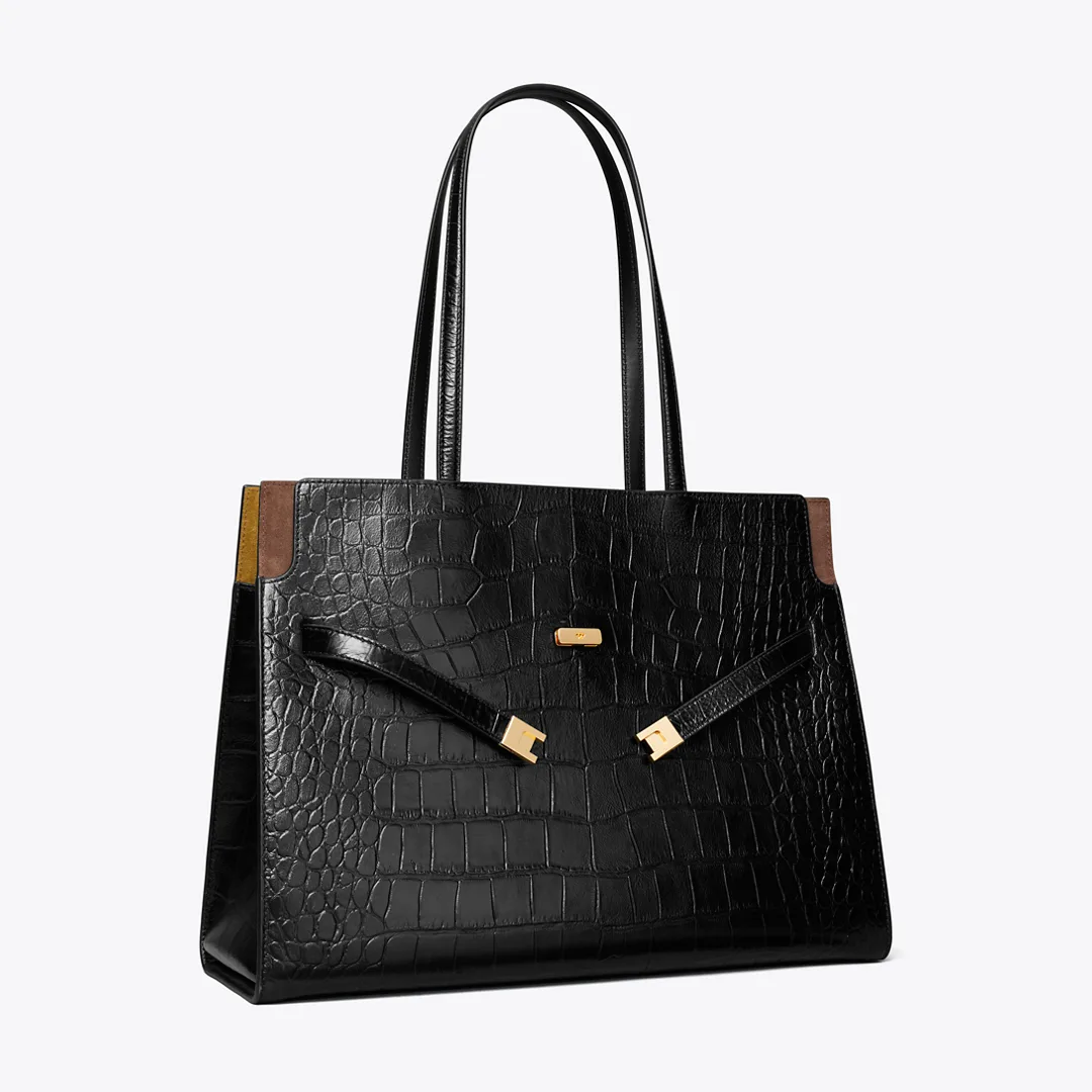 Lee Radziwill Embossed Tote by Tory Burch