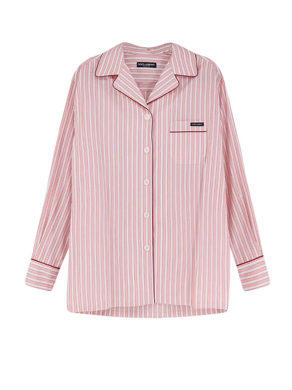 Striped Cotton Pajama Shirt
