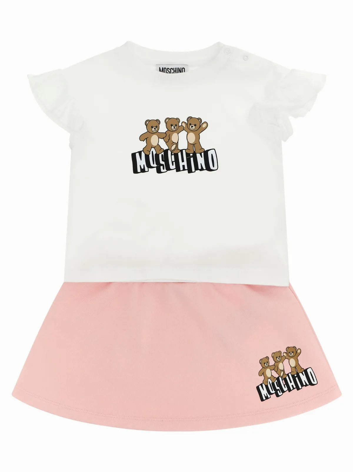 Teddy Bear T-shirt + Skirt Set