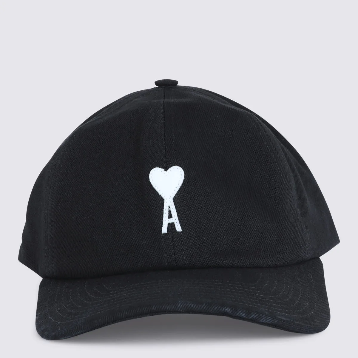 Black Cotton Ami De Couer Baseball Cap