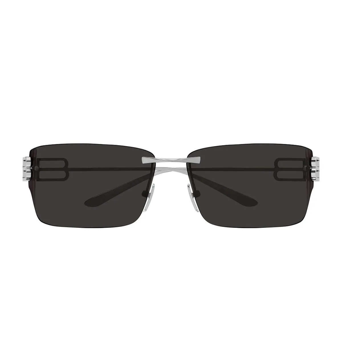Balenciaga Bb0485sa Linea Everyday 001 Ruthenium Grey Sunglasses