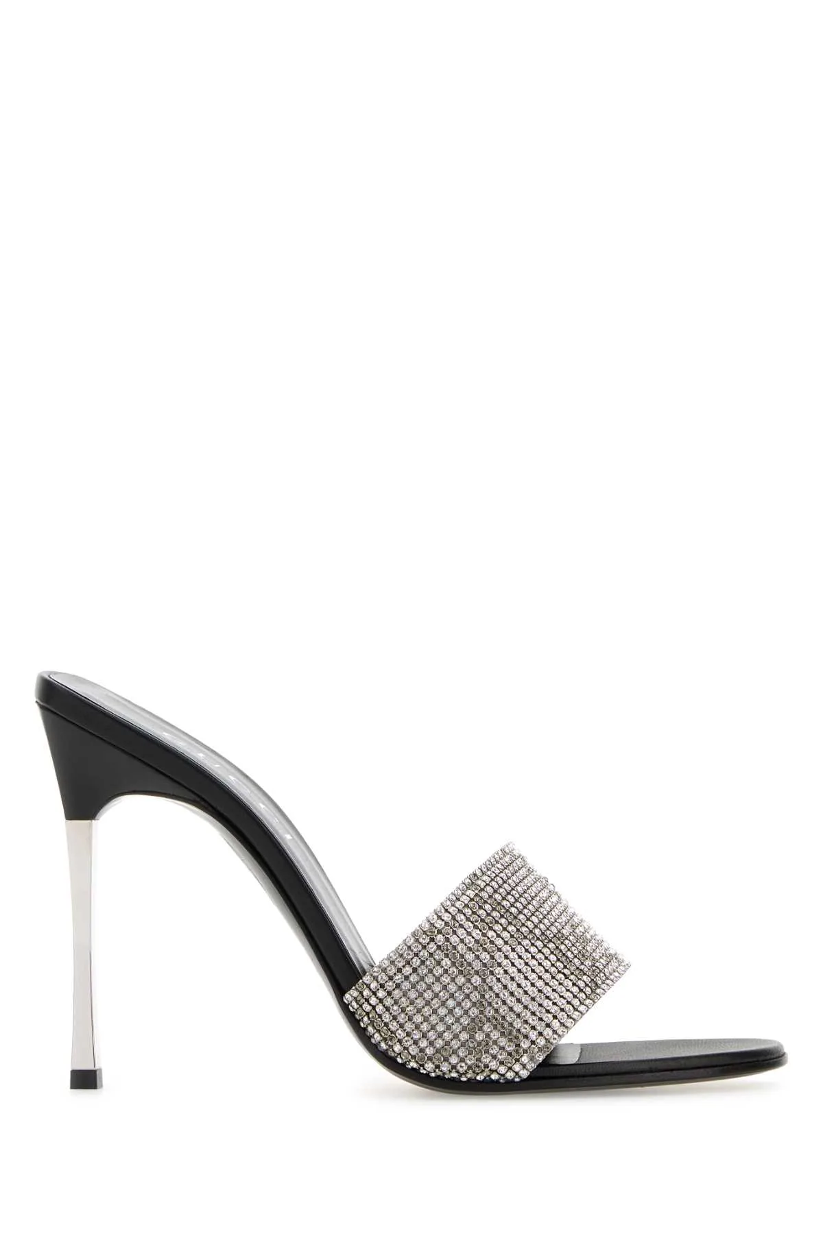 Embellished Fabric Bombshell Mules
