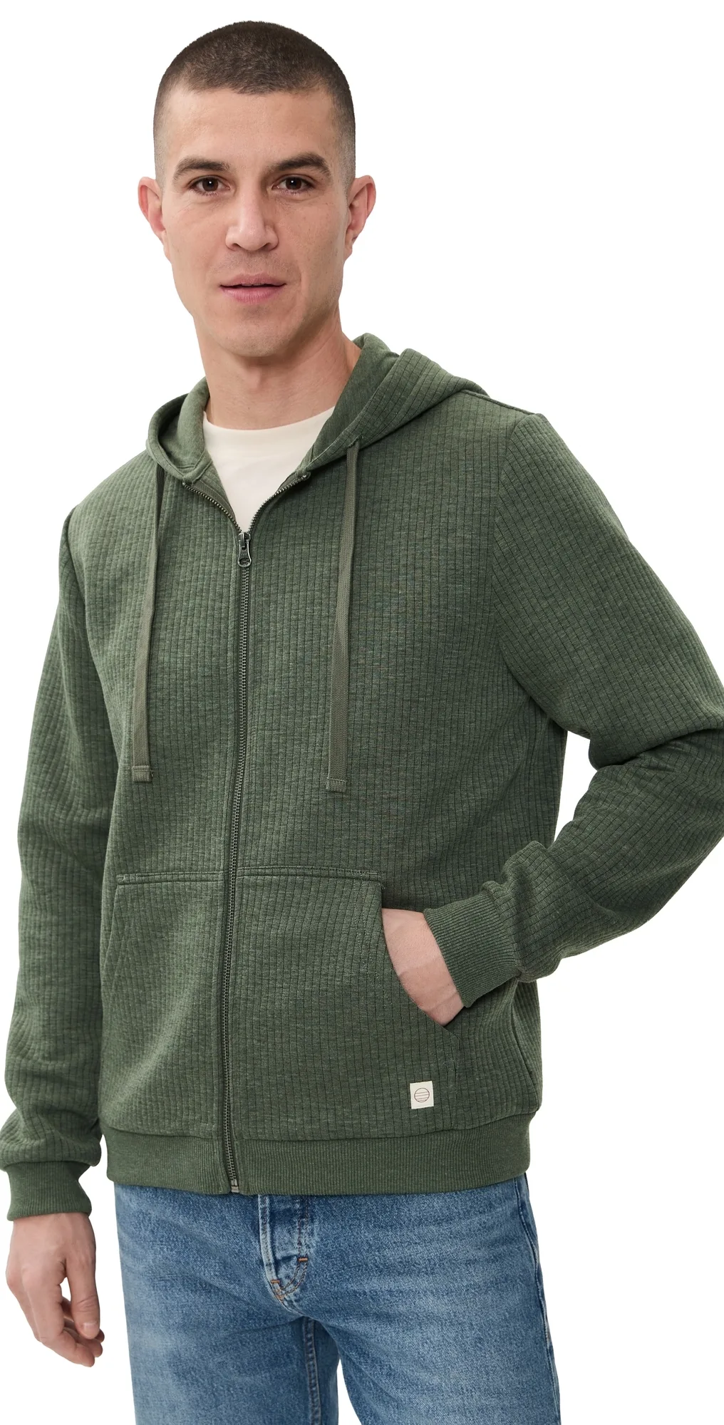 Corbet Quilted Zip Hoodie