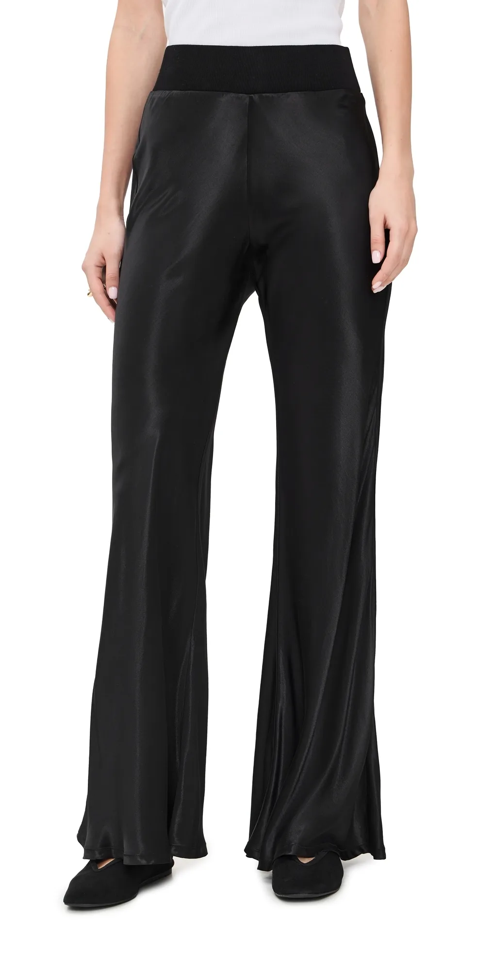Bias Cut Satin Pants