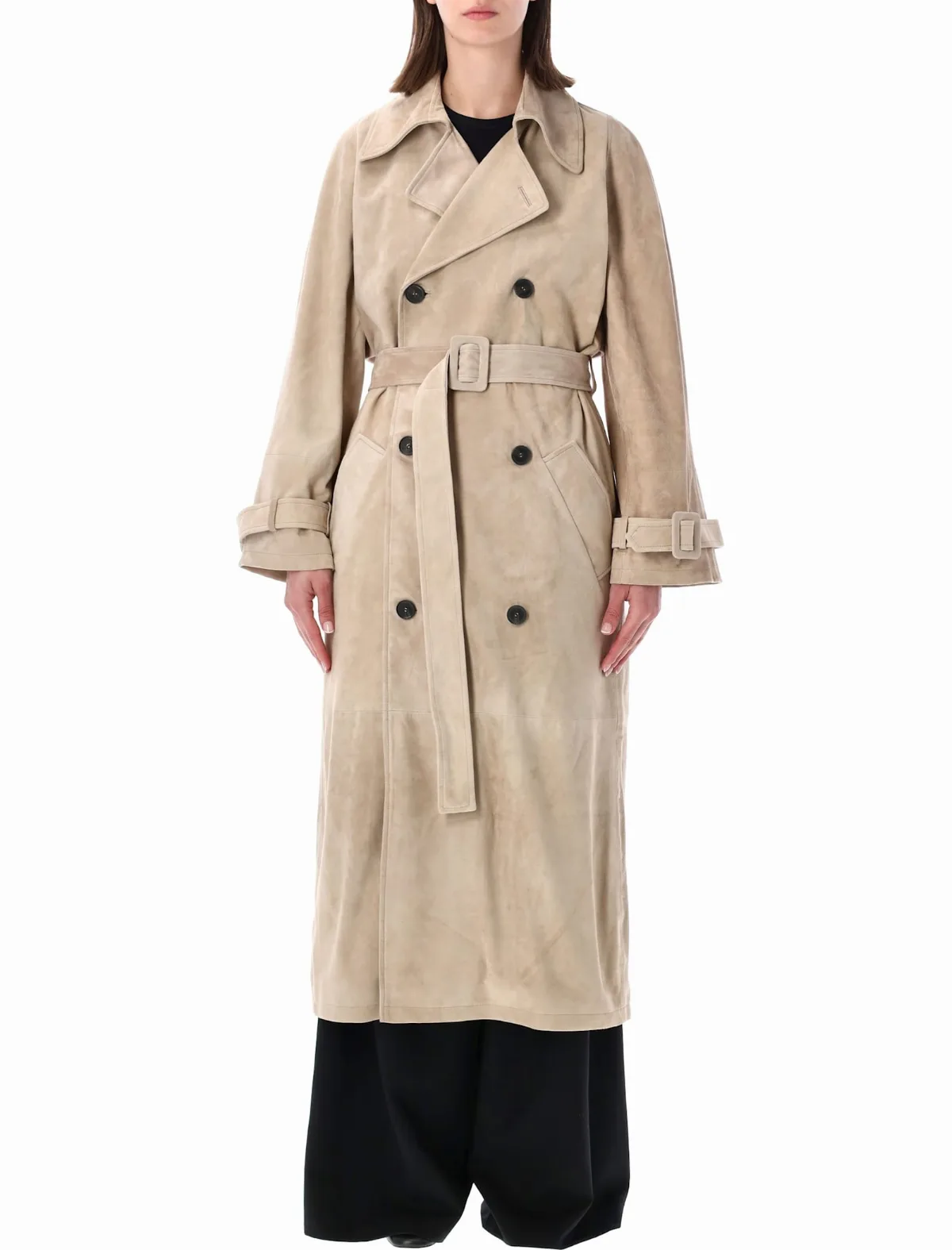 S. W.O. R.D 6.6.44 Sword Suede Leather Trench Coat