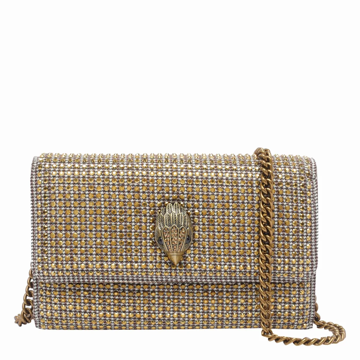 Kensington Chain Wallet-beige-fabric-390