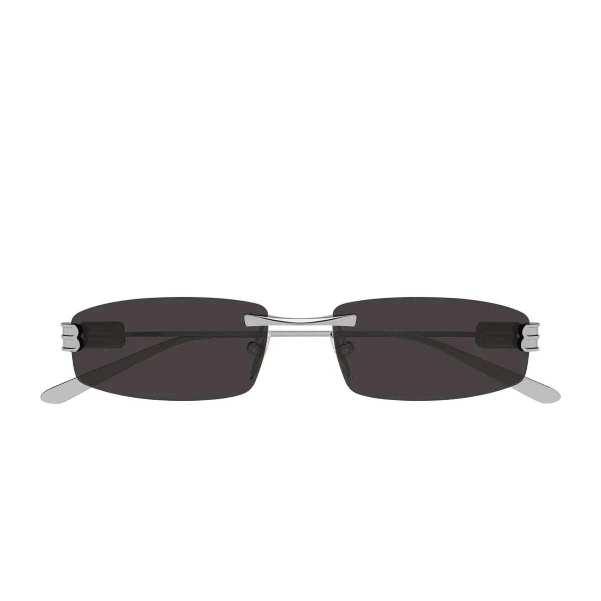 Balenciaga Bb0488s Linea Everyday 005 Ruthenium Grey Sunglasses