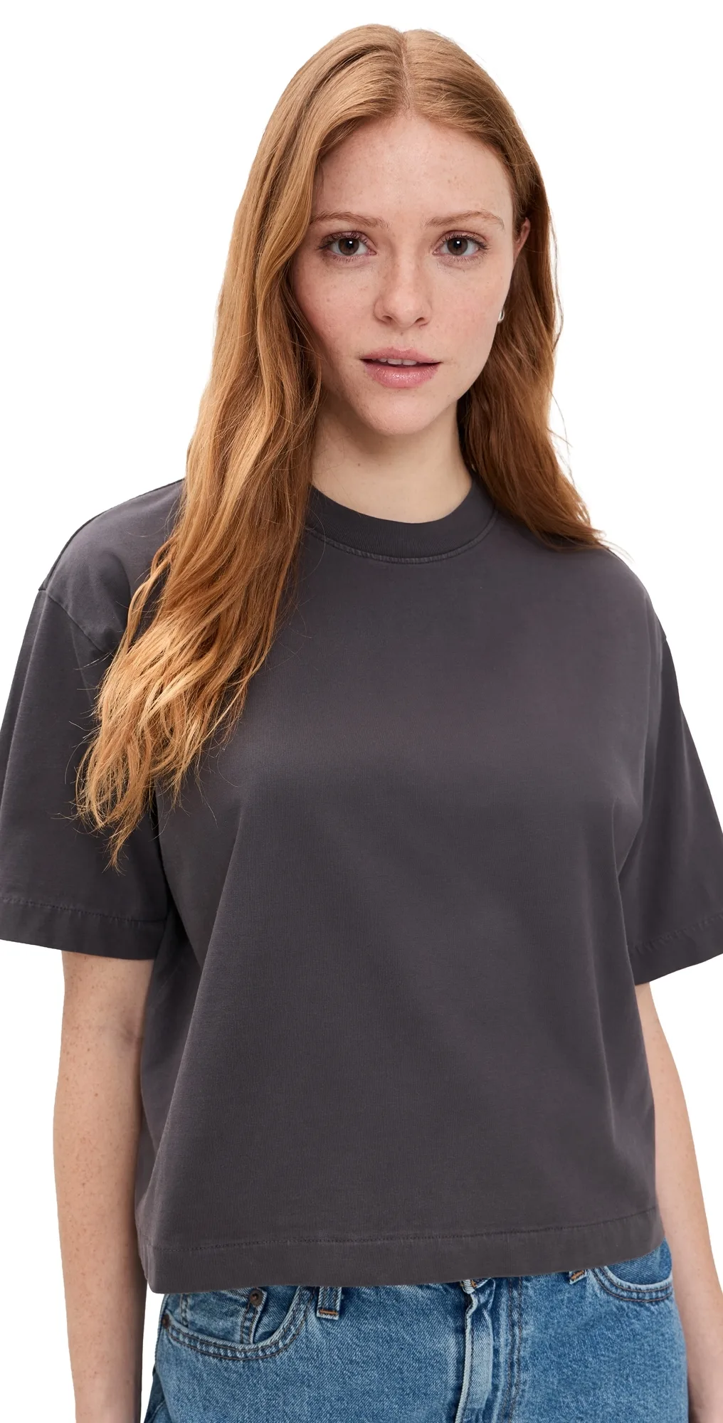 The Boxy Crop Tee In Allday Jersey