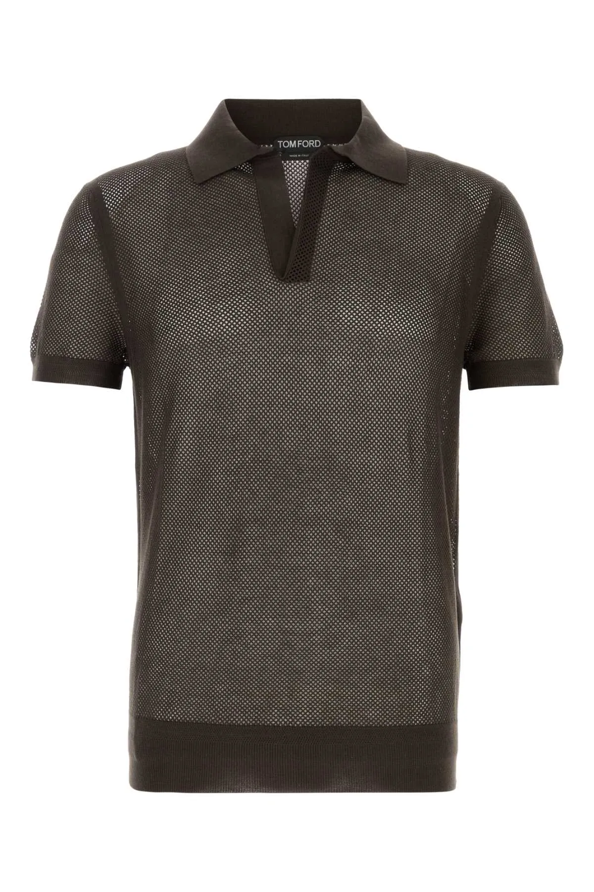 Chocolate Mesh Polo Shirt