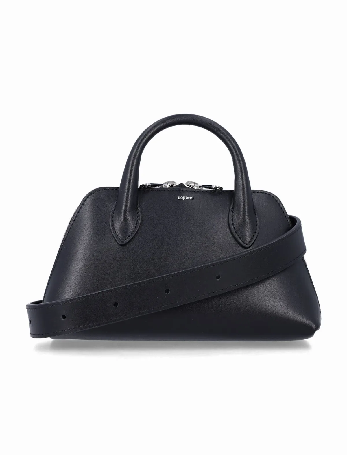 Leather Duffle Belt Bag by Coperni