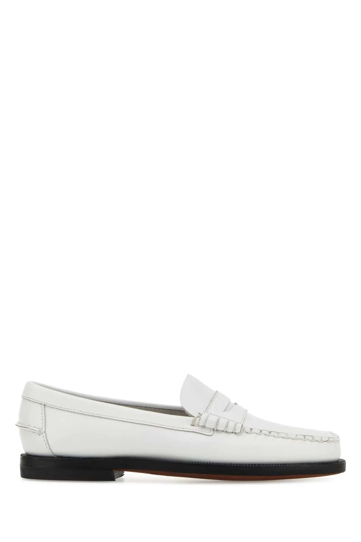 White Leather Classic Dan Loafers