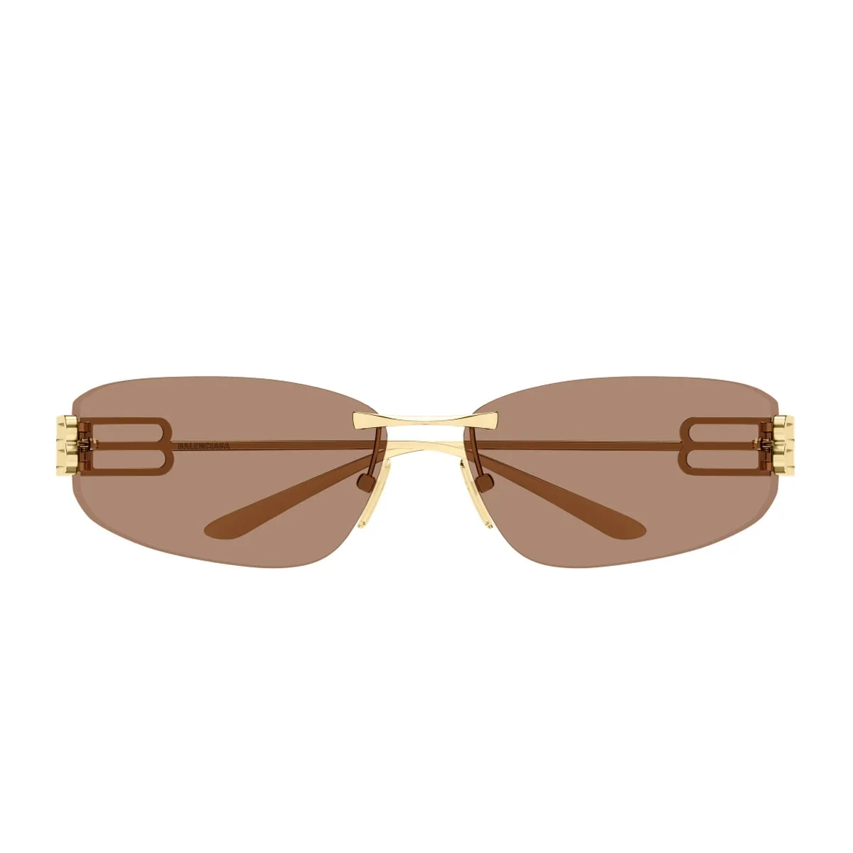 Balenciaga Bb0484s Linea Everyday 004 Gold Brown Sunglasses