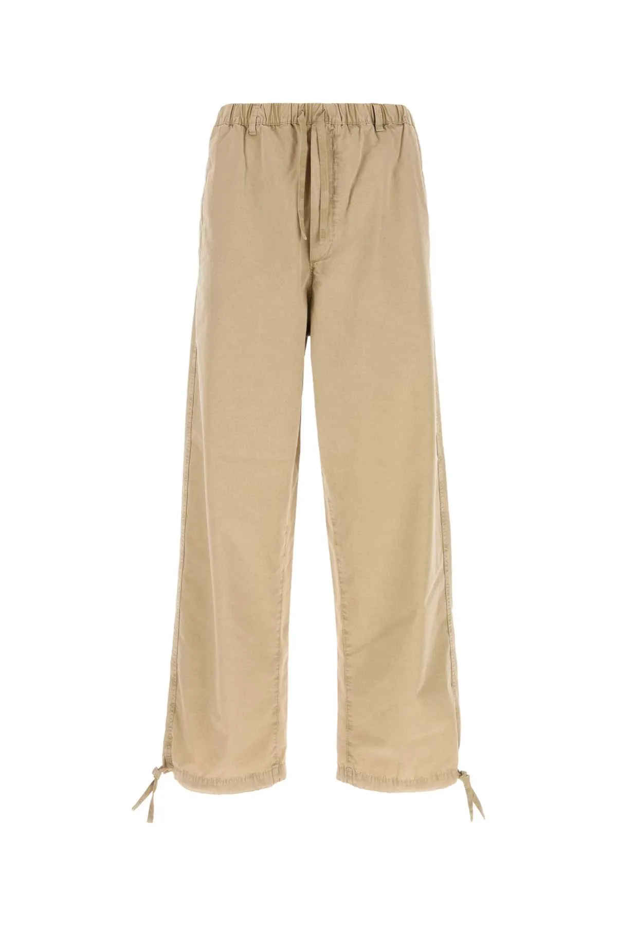Beige Cotton Blend Pant