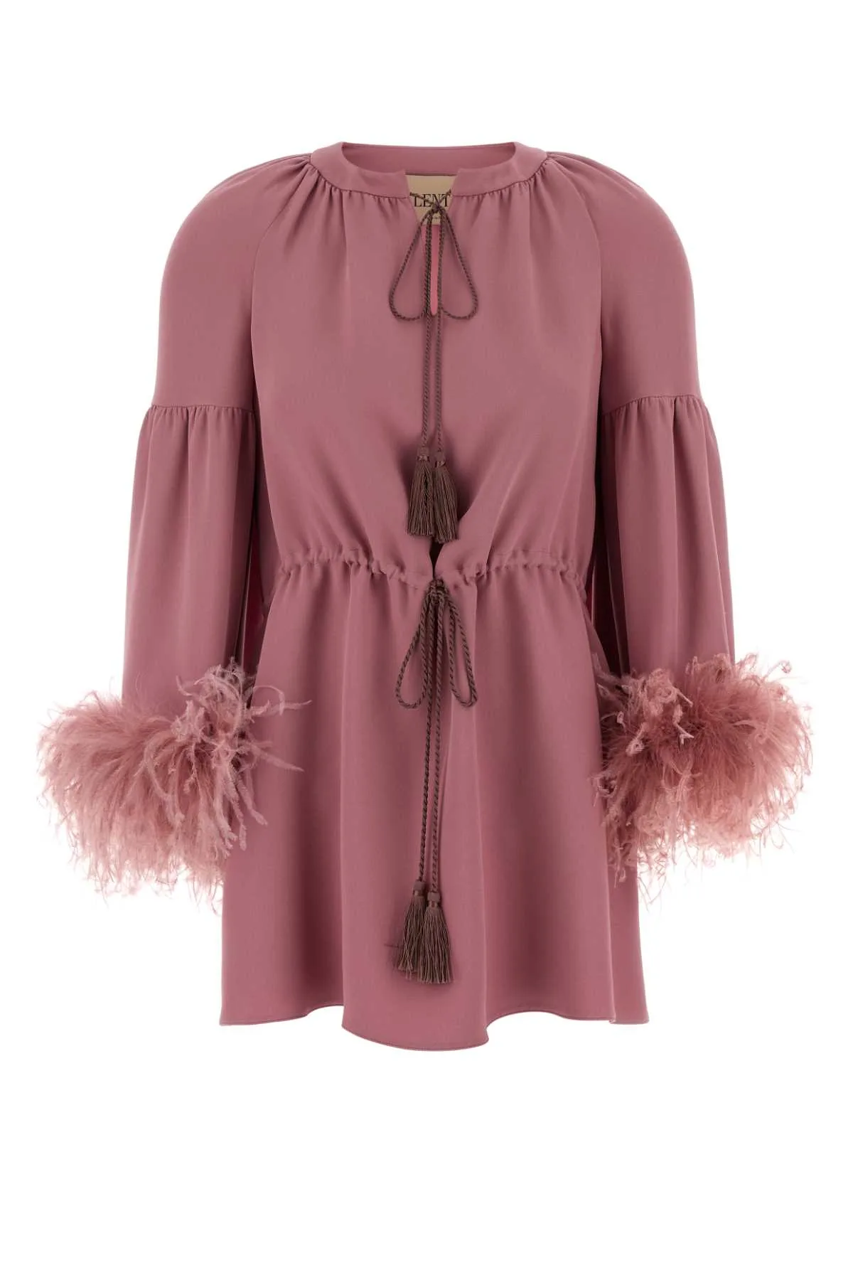 Antiqued Pink Crepe Couture Blouse by Valentino Garavani