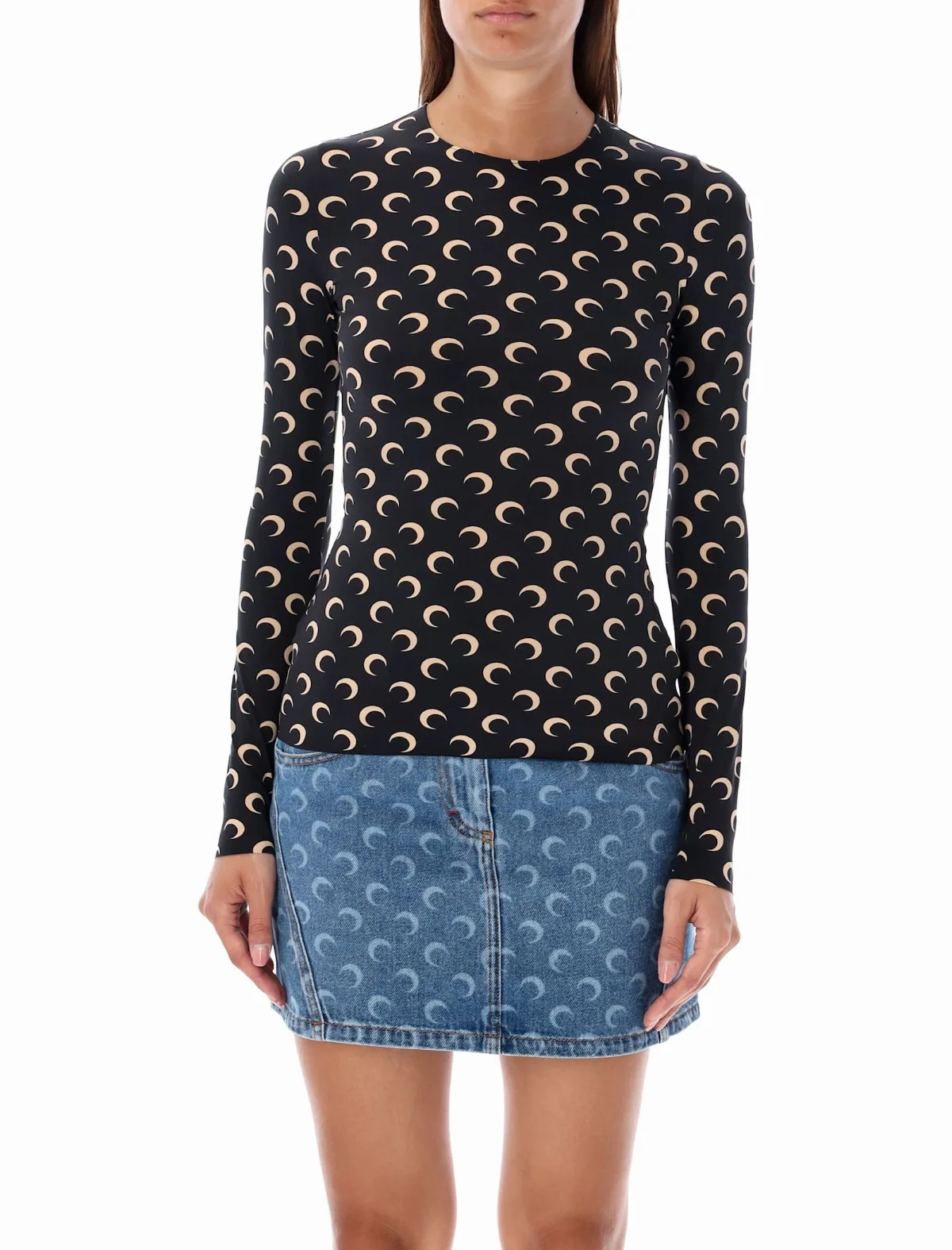 Moon Round Neck Second Skin Top