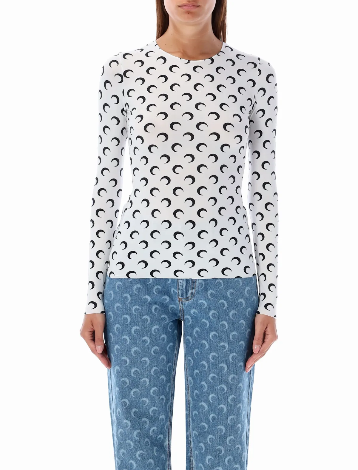 Moon Round Neck Second Skin Top