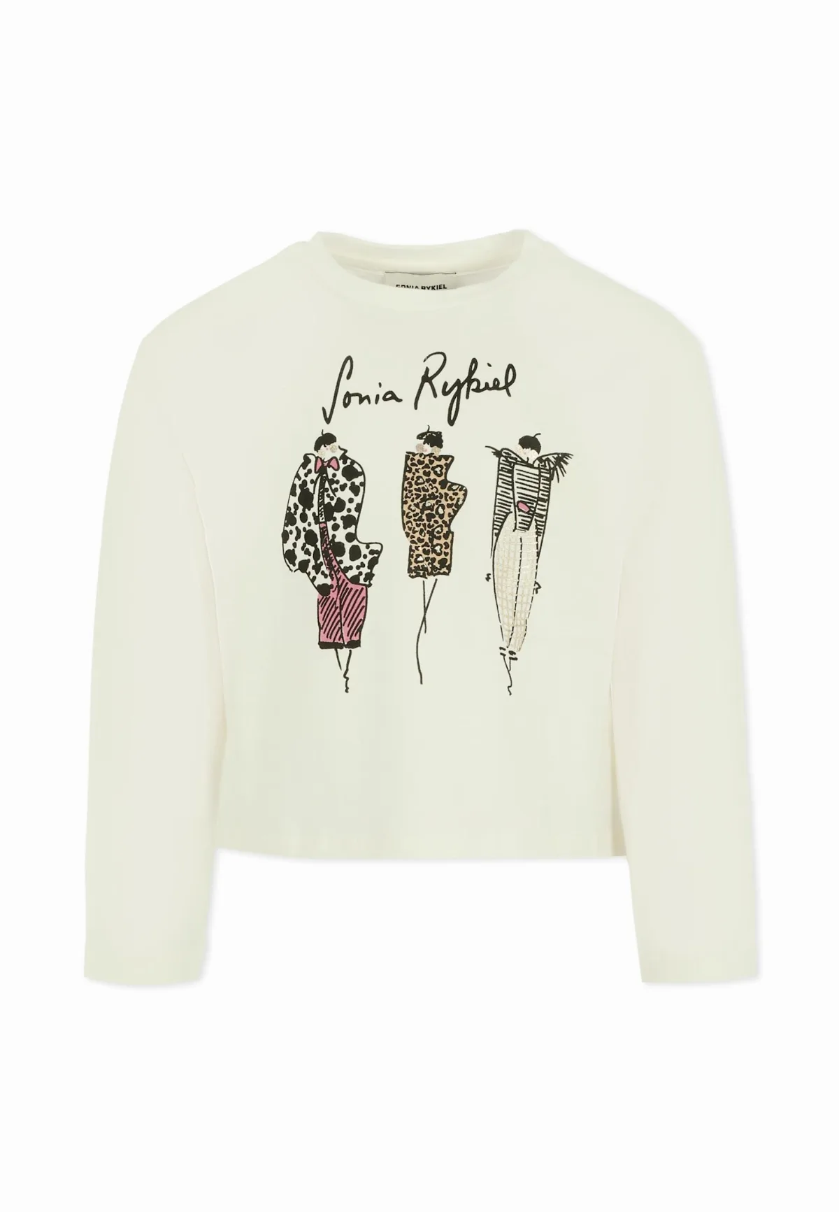 Ivory T-shirt For Girl With Print