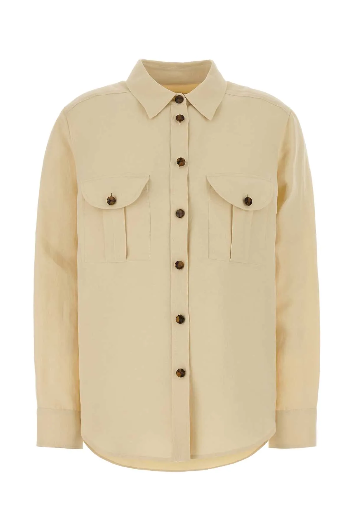 Cream Linen Blend Savannah Shirt