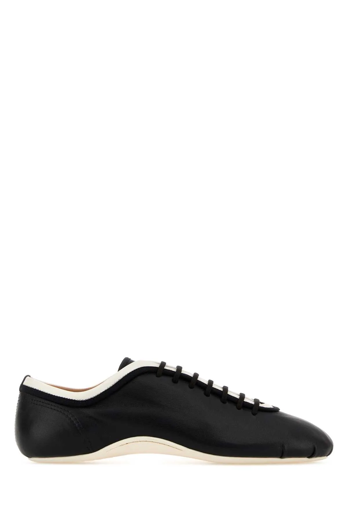 Black Leather Sneakers