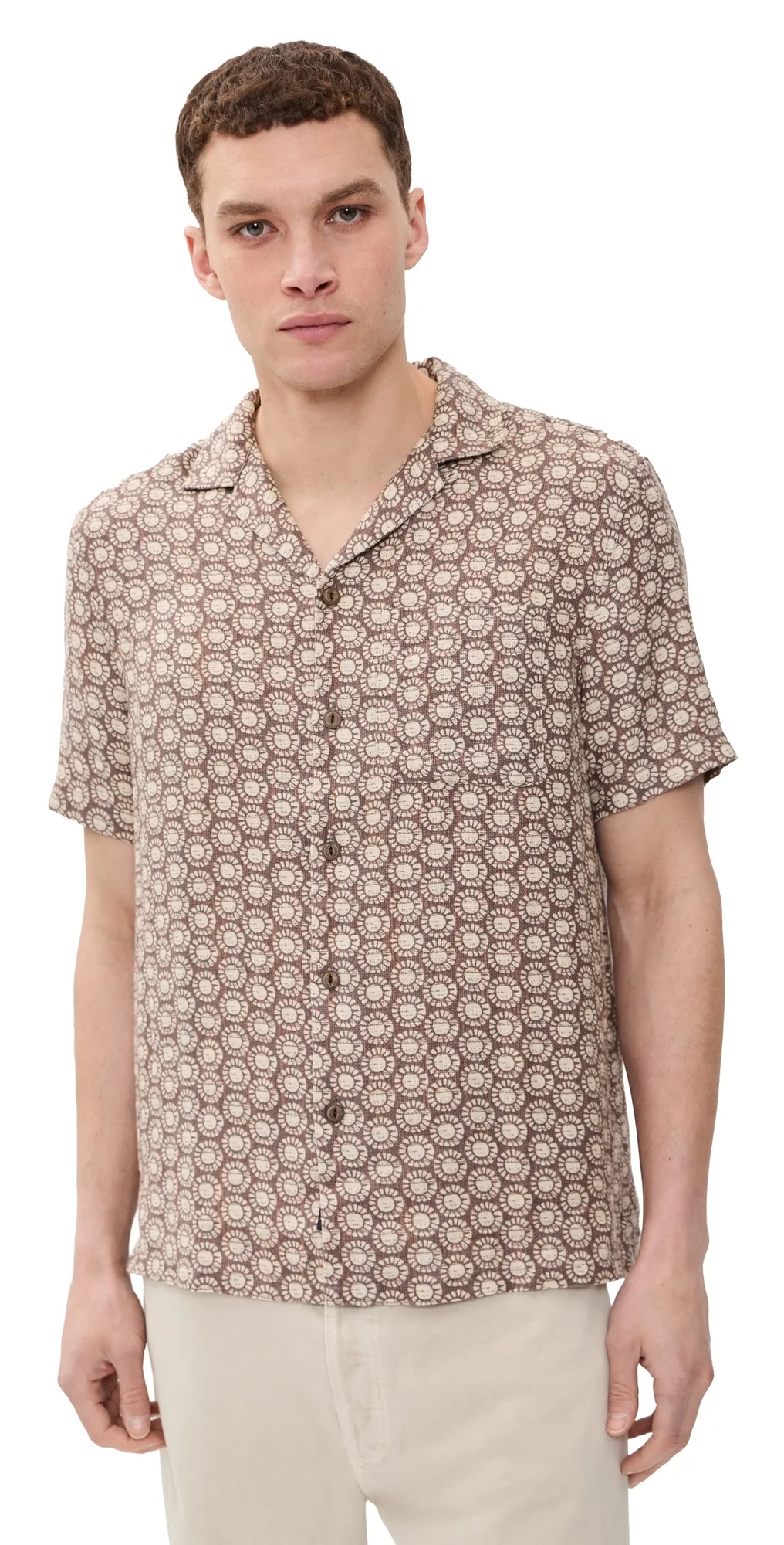 Short Sleeve Palma Linen Camp Shirt