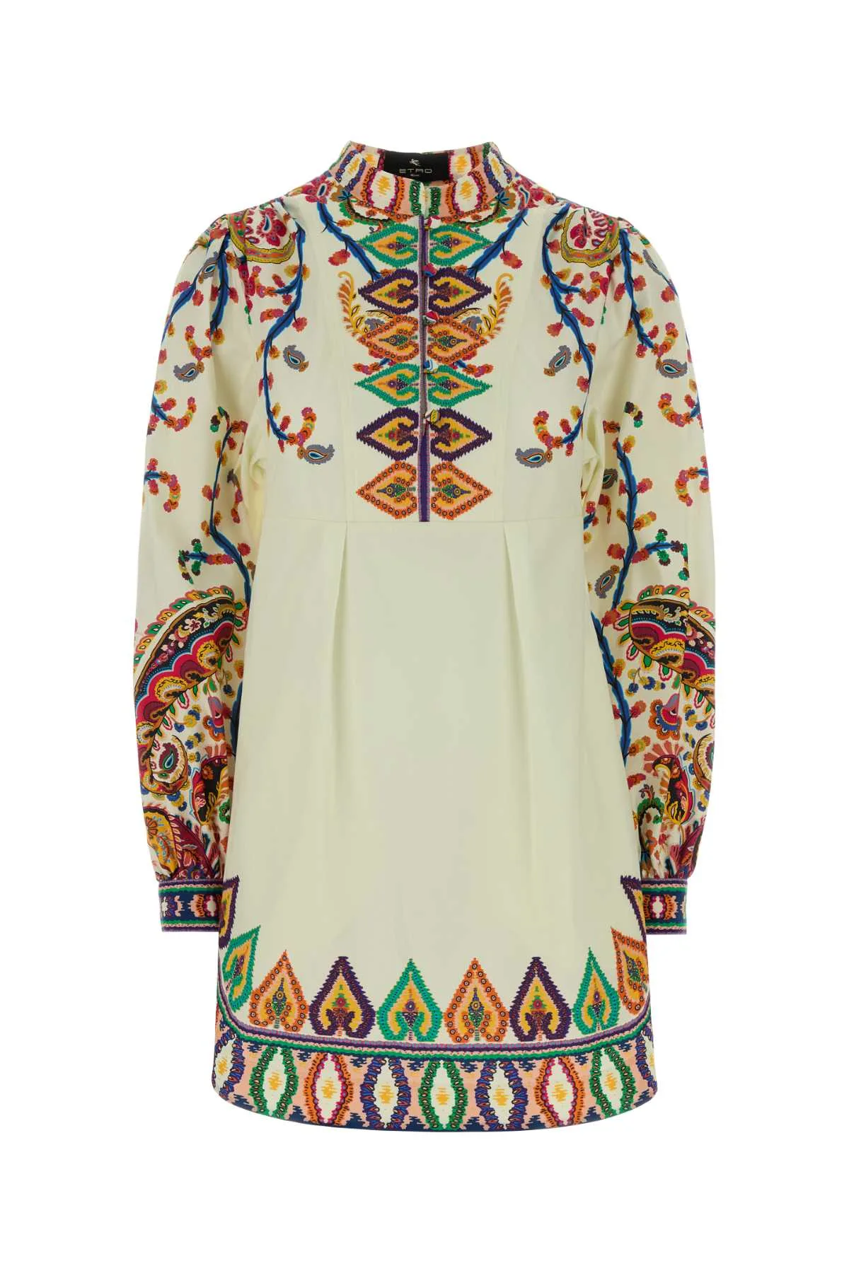 Cream Poplin Dress by Etro