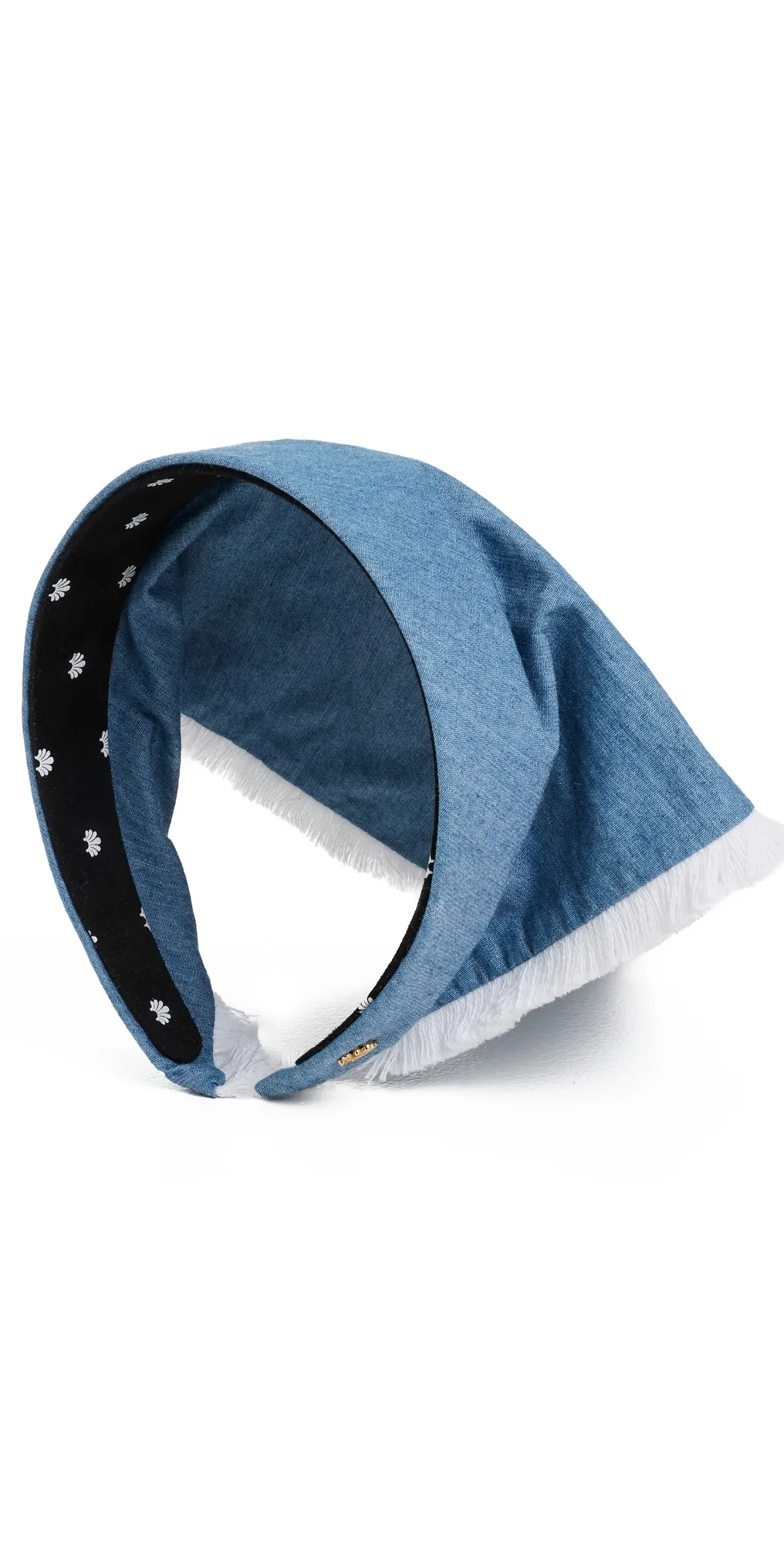 Jackie Chambray Hankerchief Headband by Lele Sadoughi