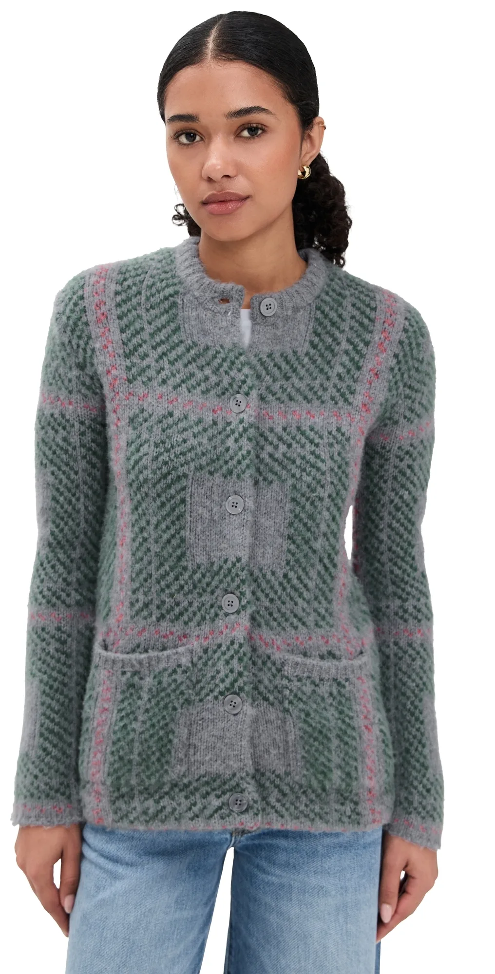 The Egon Grey Plaid Sweater