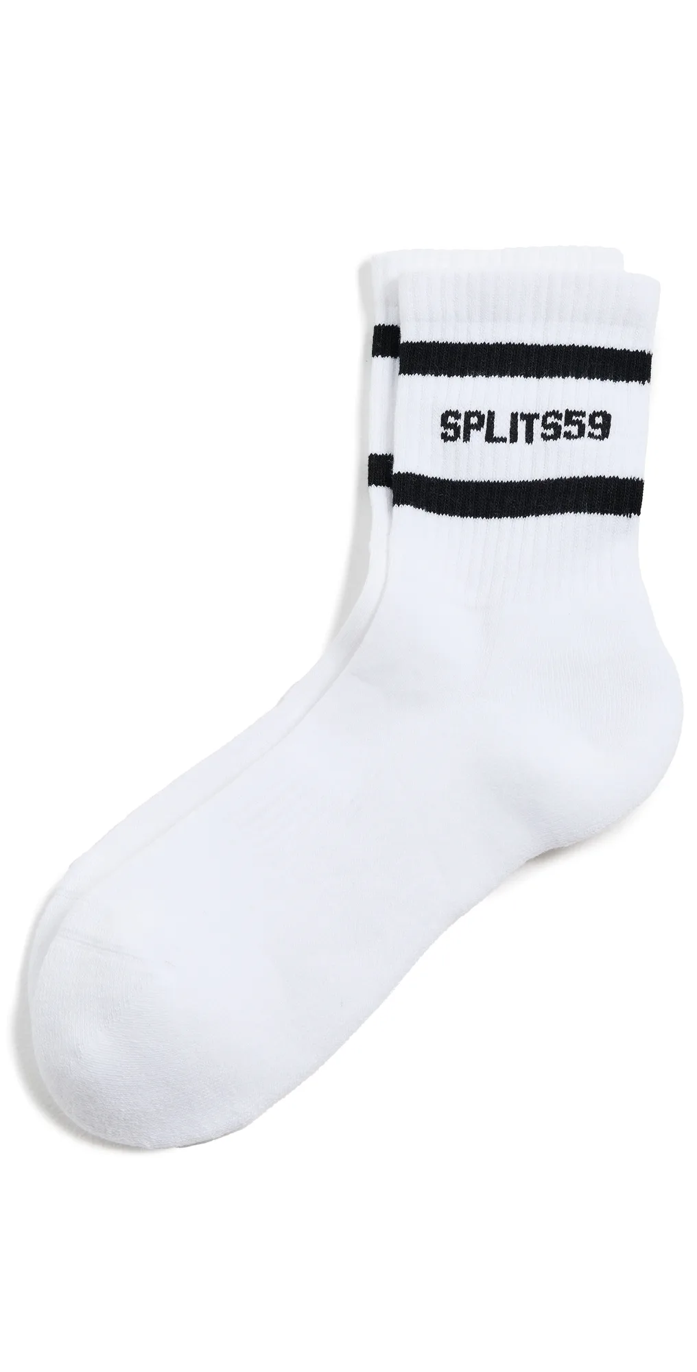 Logo Stripe Quarter Socks