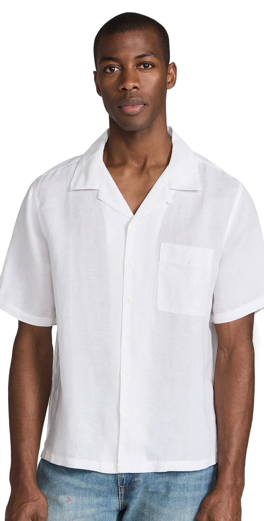 Air Linen Convertible Camp Shirt by Onia