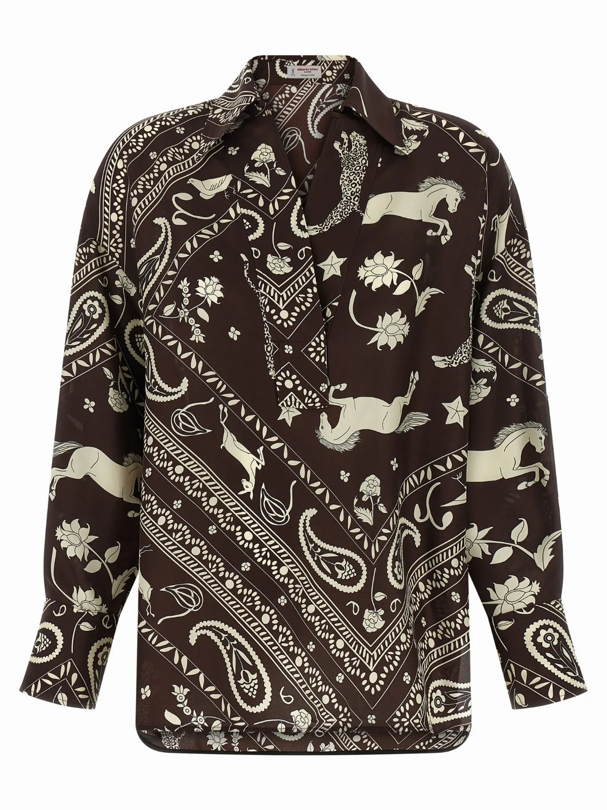 Printed Blouse by Alberto Biani
