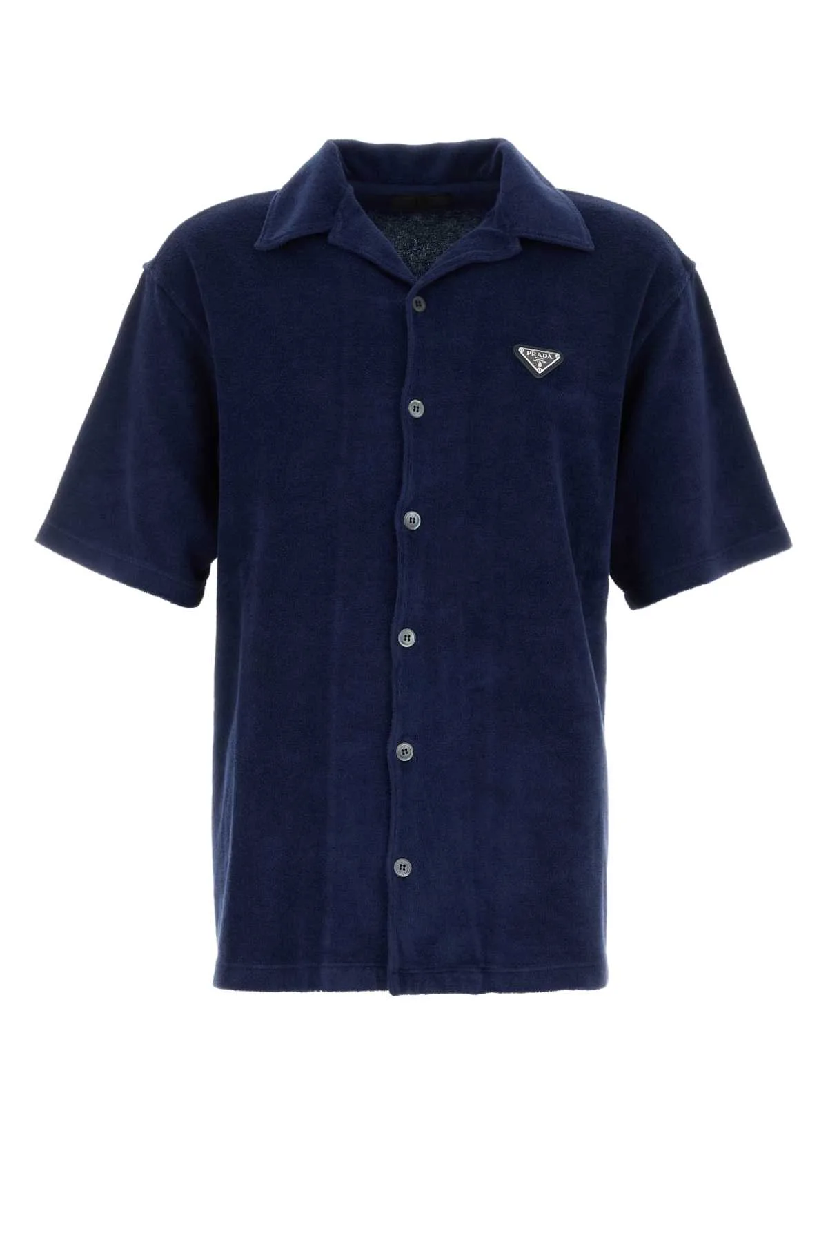 Blue Terry Fabric Shirt
