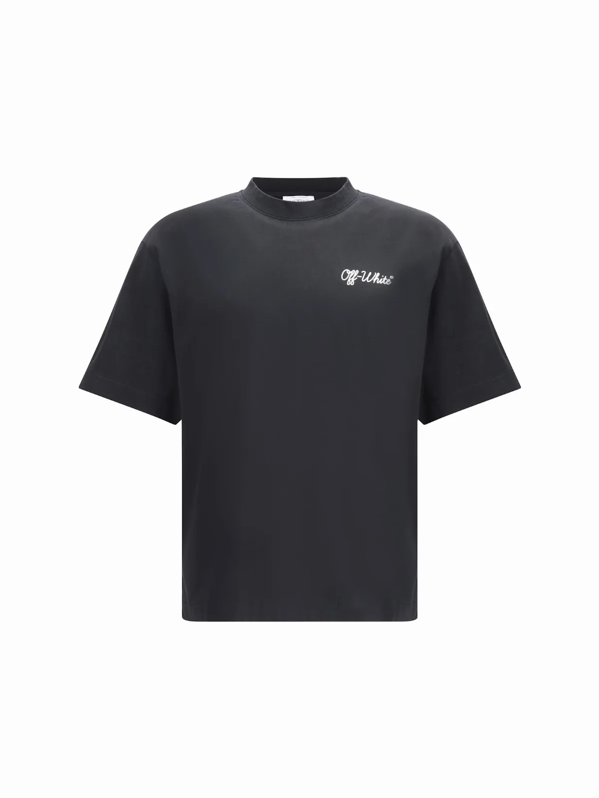 script Skate Black Cotton T-shirt