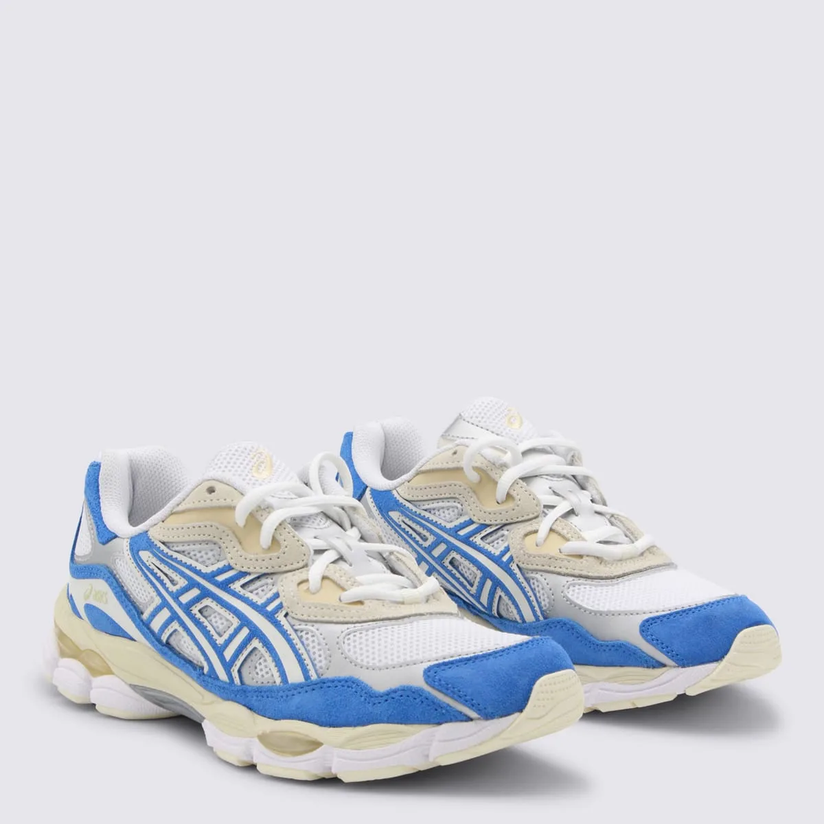 White And Blue Coast Gel Nyc Sneakers