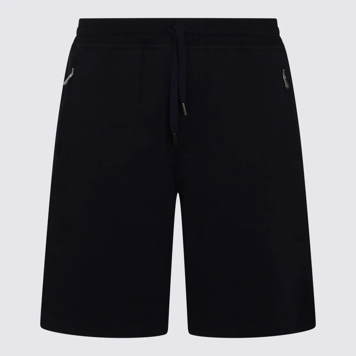 Black Cotton Shorts by Brunello Cucinelli