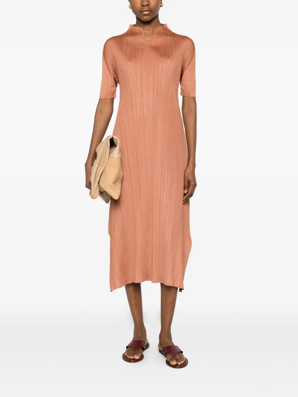 Pleated Long Dress
