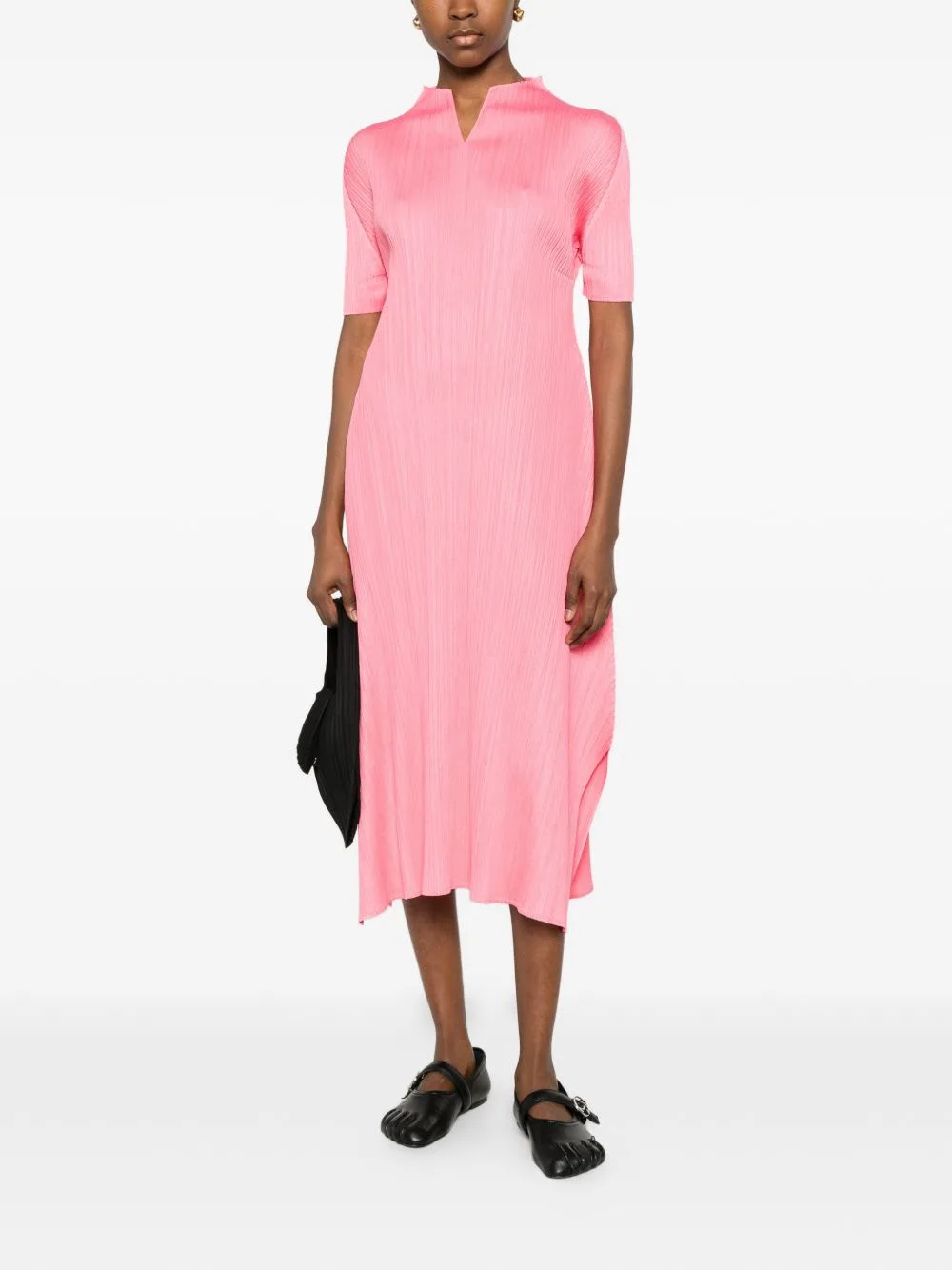 Pleated Long Dress