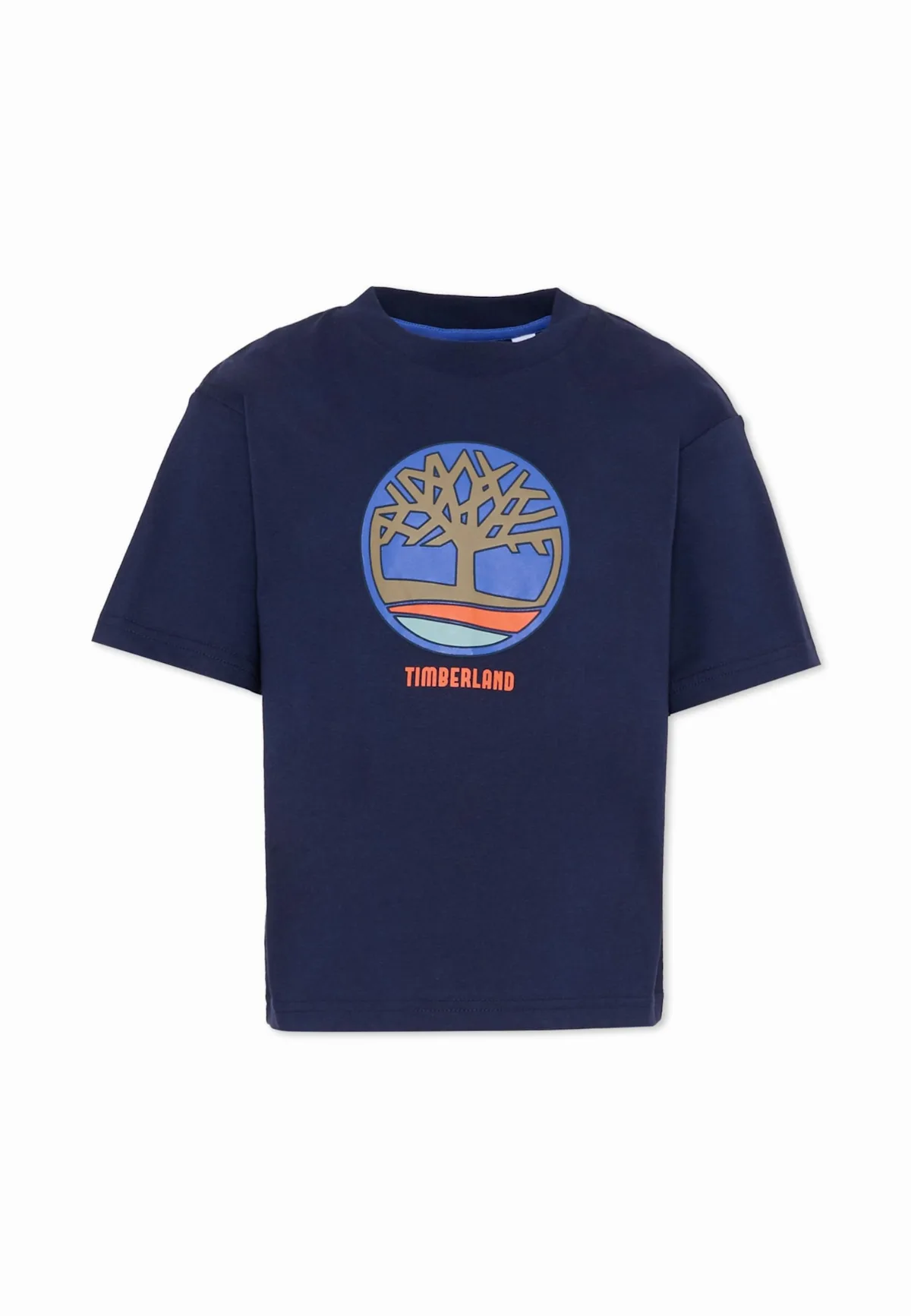 Blue T-shirt For Boy With Logo