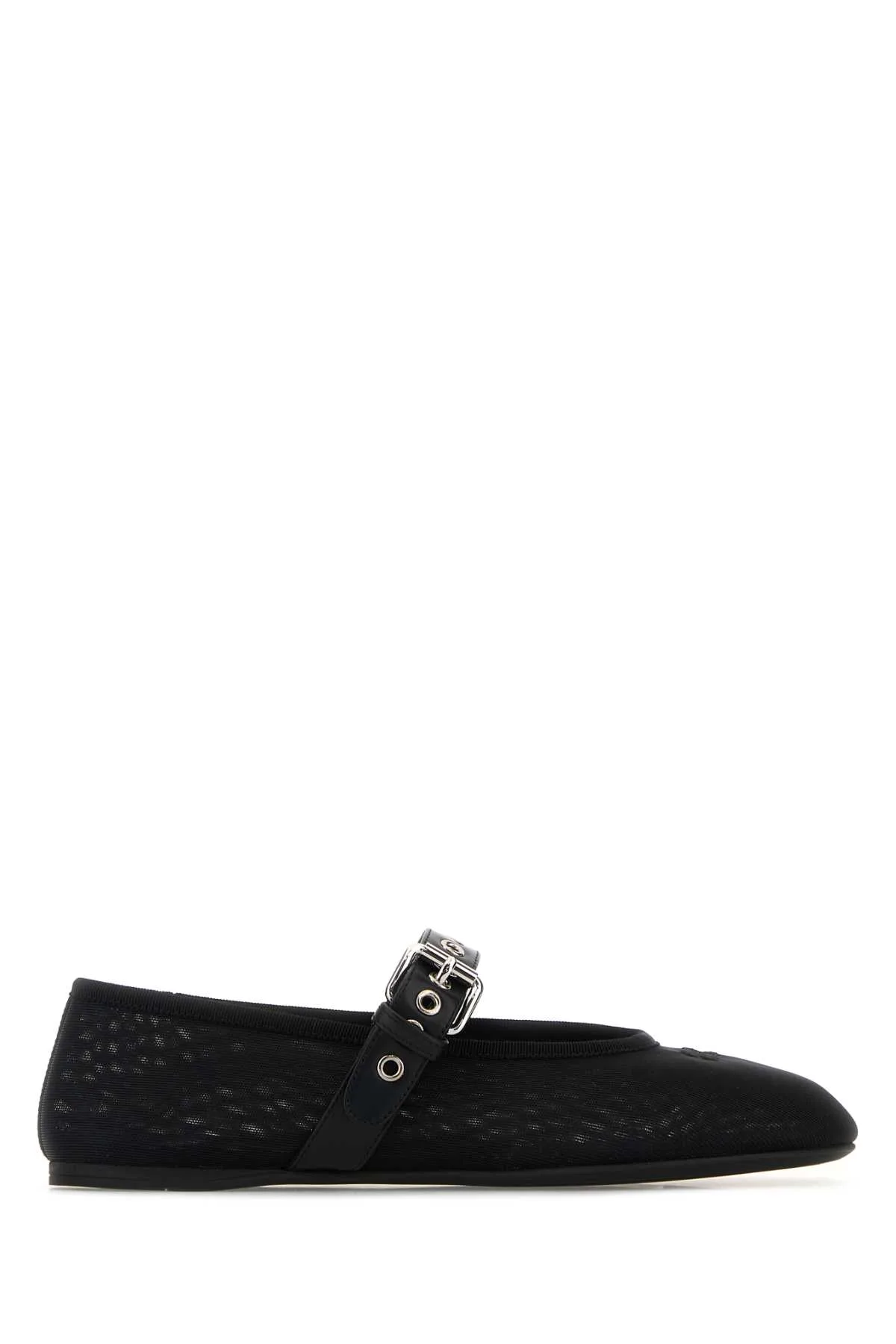 Black Mesh Ballerinas