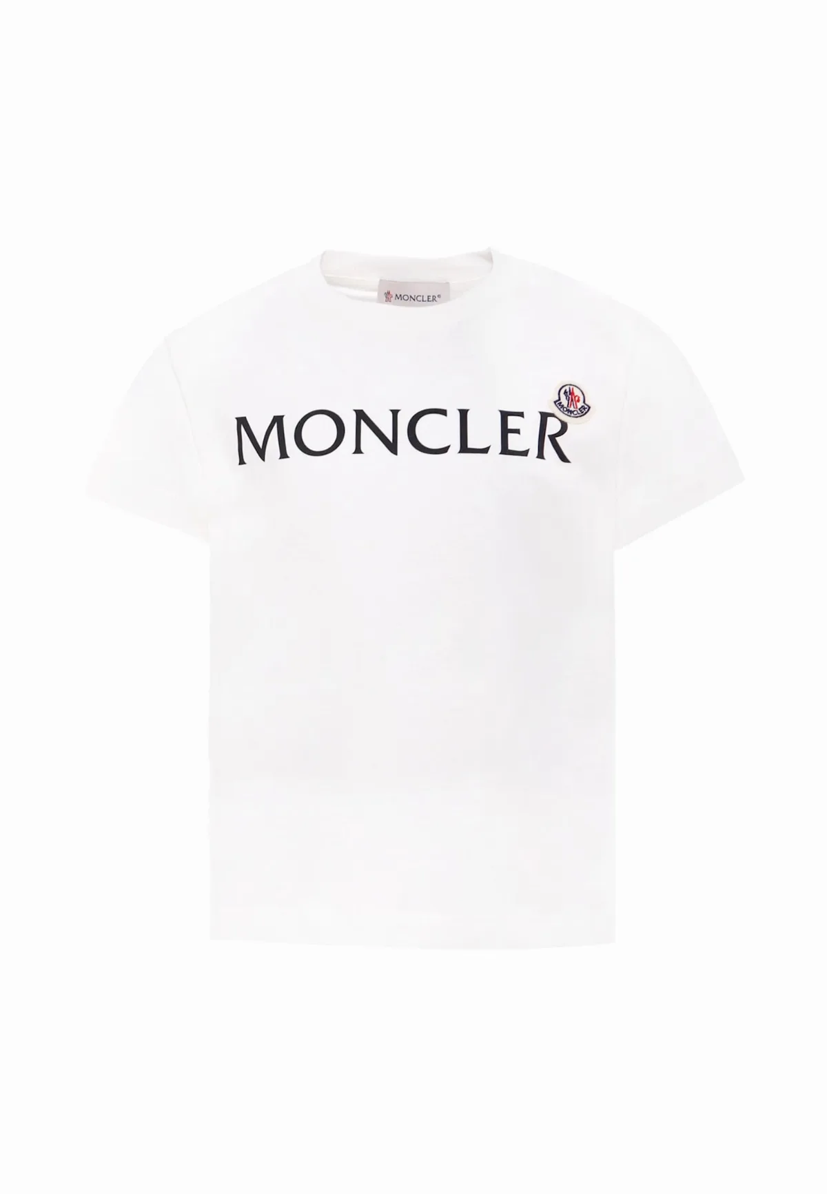 White T-shirt For Kids With Logo