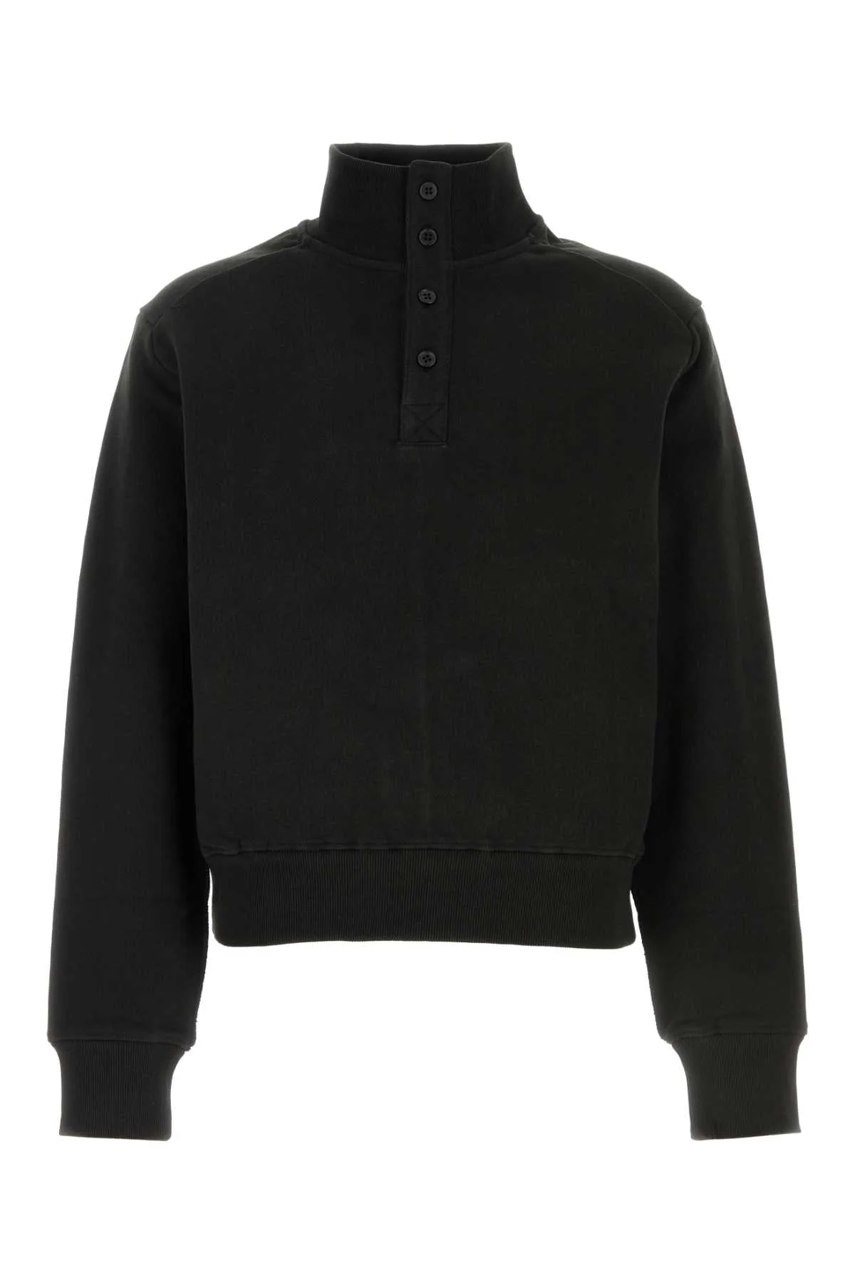 Black Cotton Sweatshirt