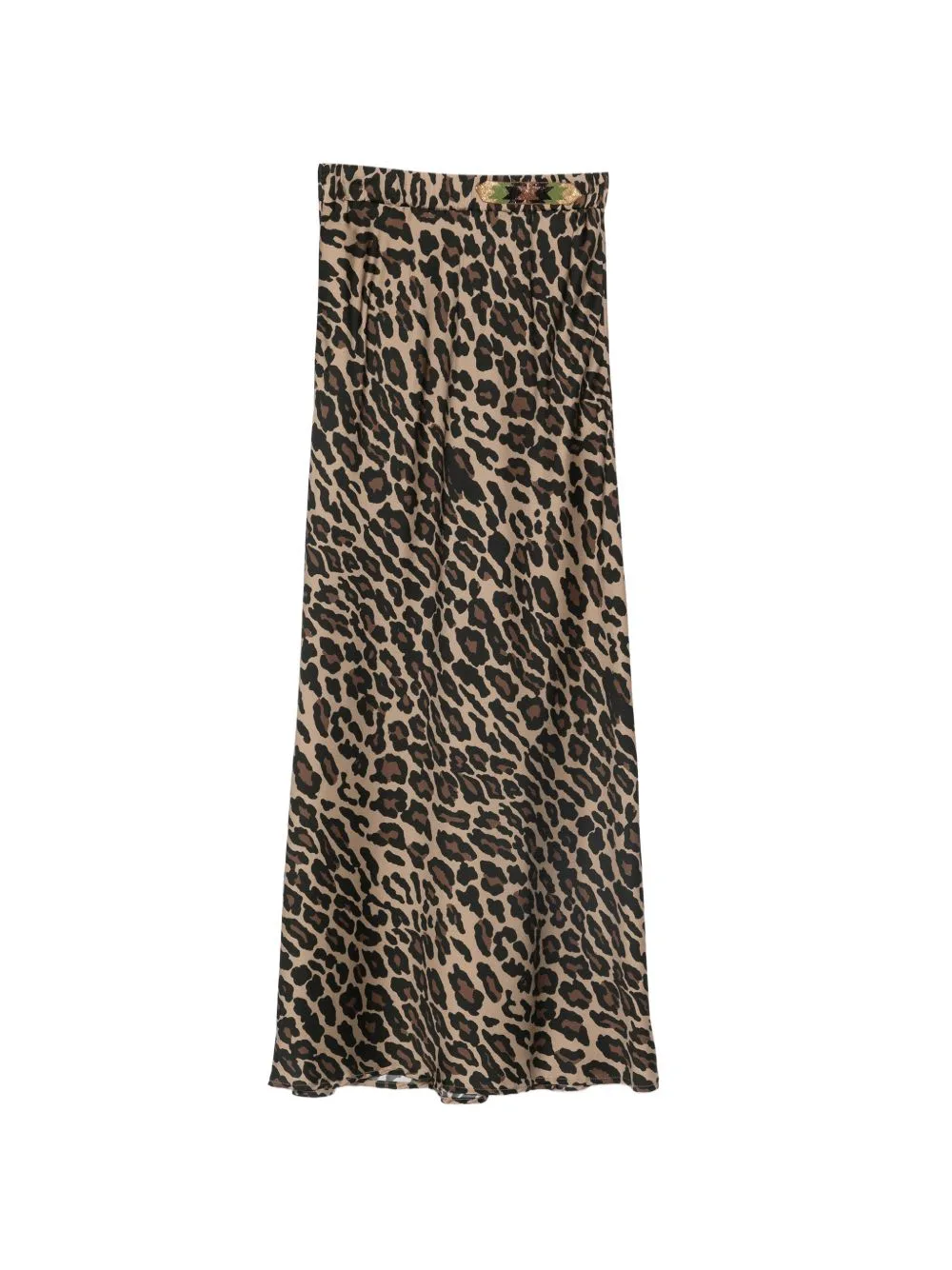 Leopard Print Midi Skirt