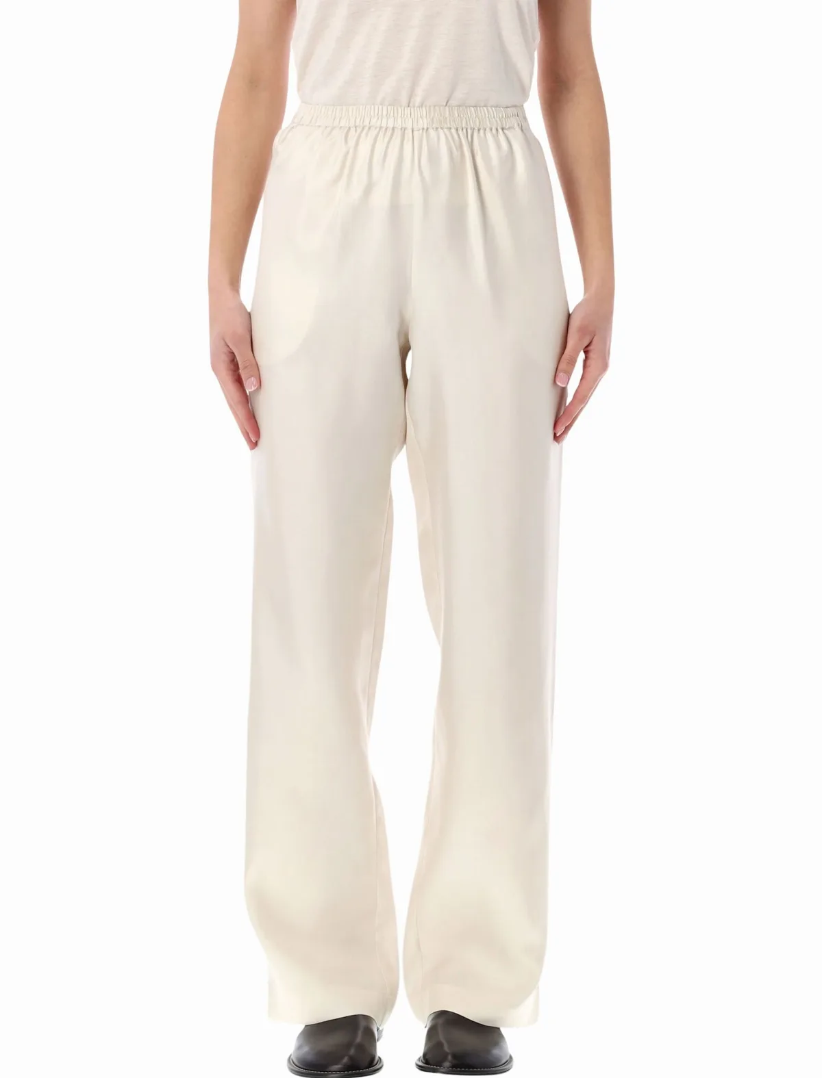 Loulou Alera Silk Straight Pants by Loulou Studio