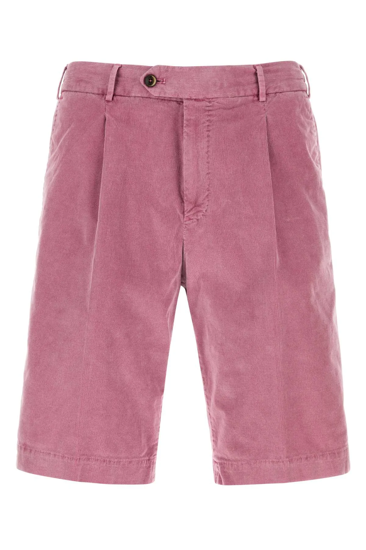 Fuchsia Stretch Corduroy Bermuda Shorts