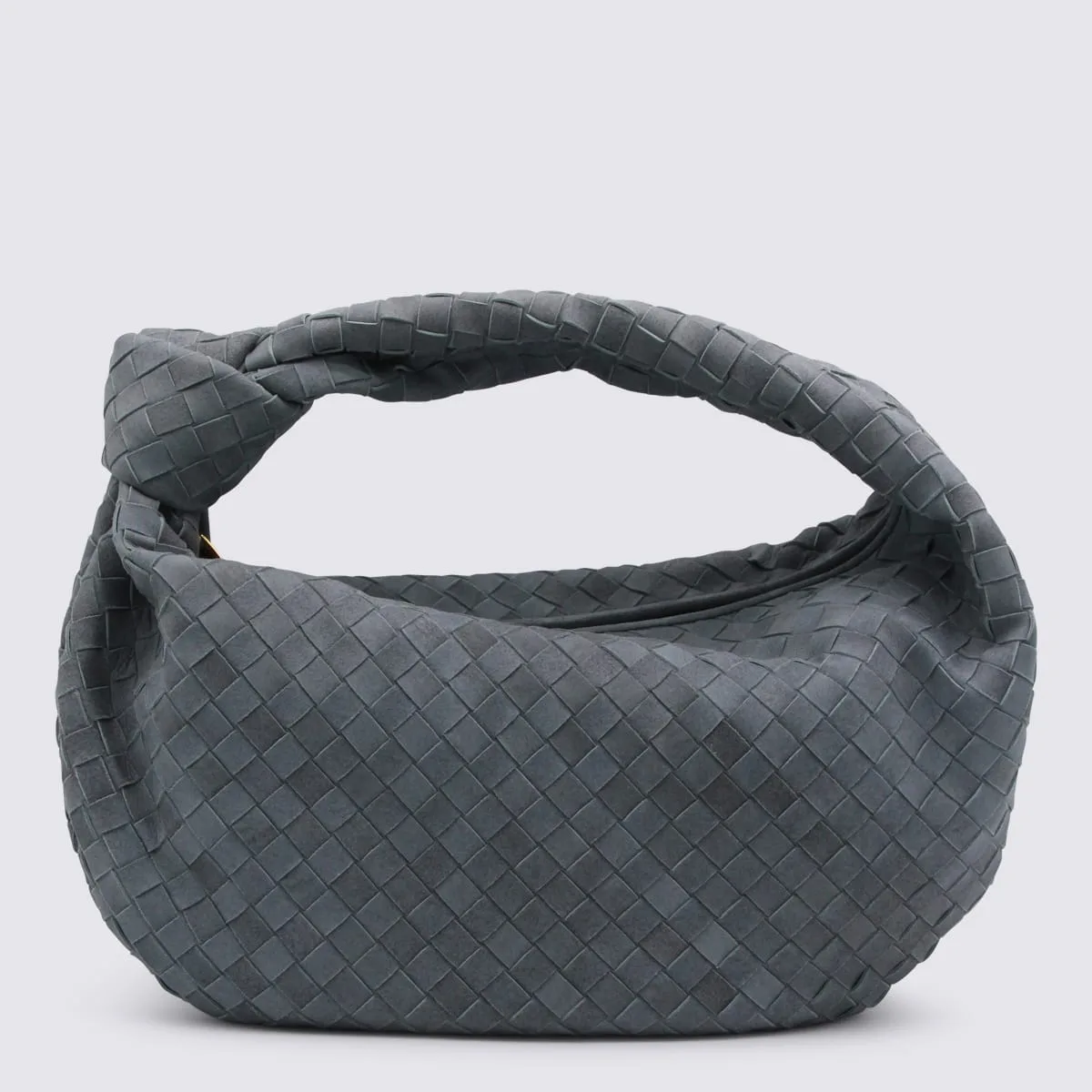 Light Blue Leather Jodie Top Handle Bag